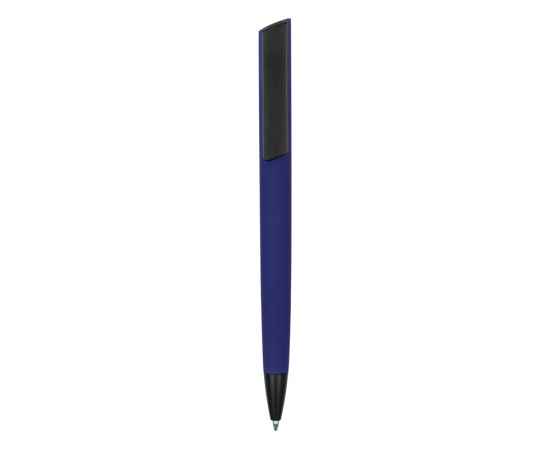 Ручка пластиковая soft-touch шариковая Taper, 16540.22, Цвет: черный,темно-синий, изображение 2
