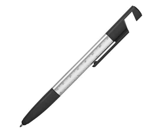 71530.00 Ручка-стилус металлическая шариковая Multy, Цвет: черный,серебристый, изображение 3