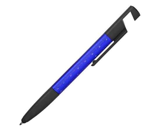 71530.02 Ручка-стилус металлическая шариковая Multy, Цвет: черный,синий, изображение 3