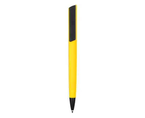Ручка пластиковая soft-touch шариковая Taper, 16540.04, Цвет: черный,желтый, изображение 2