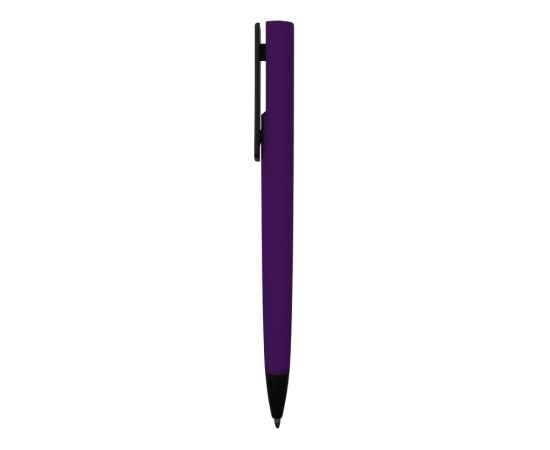 Ручка пластиковая soft-touch шариковая Taper, 16540.14, Цвет: черный,фиолетовый, изображение 3