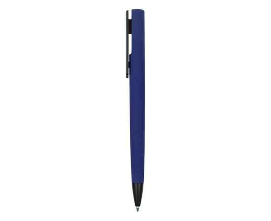 Ручка пластиковая soft-touch шариковая Taper, 16540.22, Цвет: черный,темно-синий, изображение 3