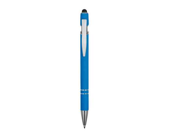 18381.10 Ручка-стилус металлическая шариковая Sway soft-touch, Цвет: голубой, изображение 2