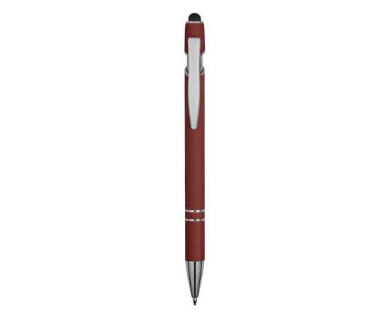 18381.11 Ручка-стилус металлическая шариковая Sway soft-touch, Цвет: темно-красный, изображение 2