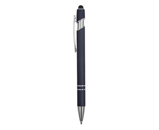 18381.02 Ручка-стилус металлическая шариковая Sway soft-touch, Цвет: темно-синий, изображение 3