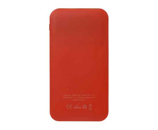 5910502 Беспроводной внешний аккумулятор Impulse, 4000 mAh, Цвет: красный, изображение 4