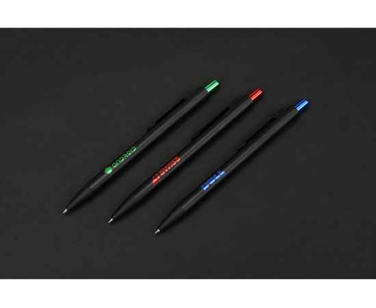 Ручка металлическая шариковая Blaze, 11312.02, Цвет: черный,синий, изображение 6