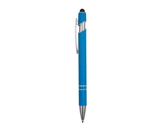 18381.10 Ручка-стилус металлическая шариковая Sway soft-touch, Цвет: голубой, изображение 3