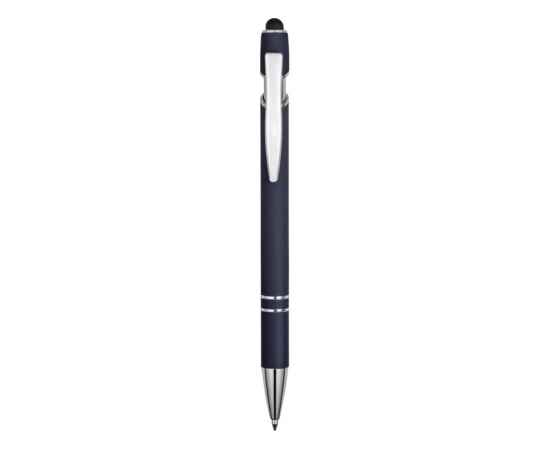 18381.02 Ручка-стилус металлическая шариковая Sway soft-touch, Цвет: темно-синий, изображение 2