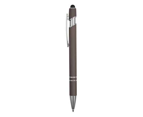 18381.00 Ручка-стилус металлическая шариковая Sway soft-touch, Цвет: серый, изображение 3