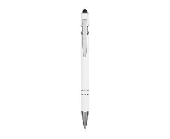 18381.06 Ручка-стилус металлическая шариковая Sway soft-touch, Цвет: белый, изображение 2