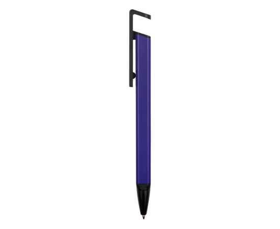 Ручка-подставка металлическая Кипер Q, 11380.02, Цвет: черный,синий, изображение 4