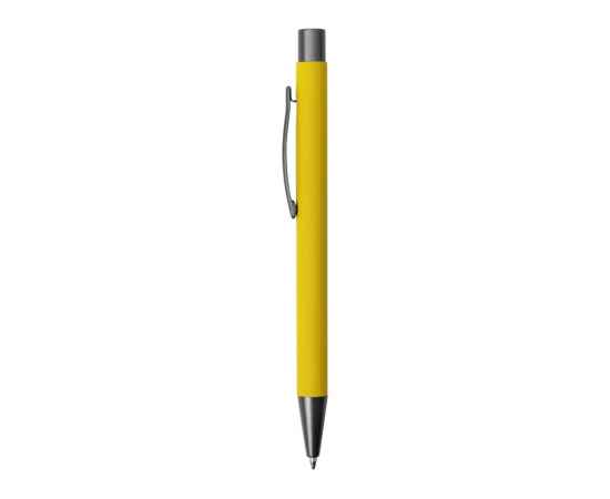 Ручка металлическая soft-touch шариковая Tender, 18341.04, Цвет: серый,желтый, изображение 3