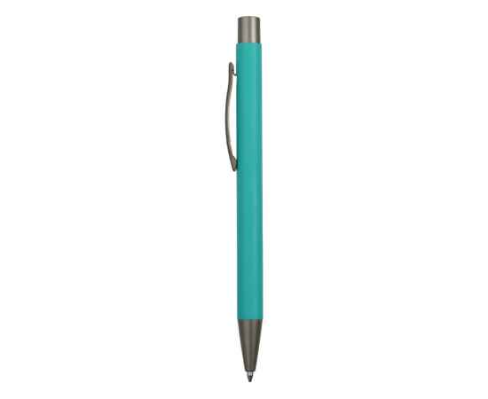 Ручка металлическая soft-touch шариковая Tender, 18341.08, Цвет: серый,бирюзовый, изображение 3