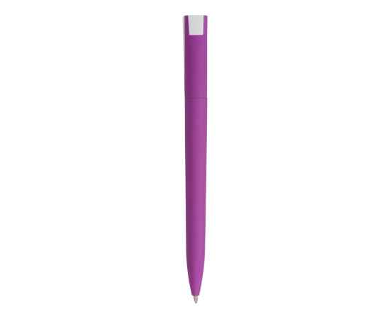 Ручка пластиковая soft-touch шариковая Zorro, 18560.14, Цвет: фиолетовый,белый, изображение 4