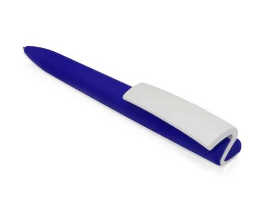 Ручка пластиковая soft-touch шариковая Zorro, 18560.02, Цвет: синий,белый, изображение 5