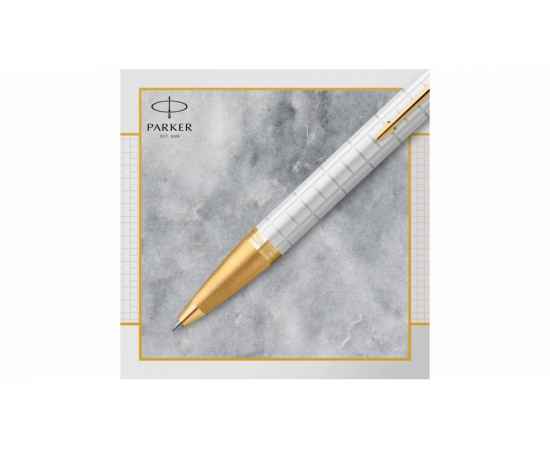 Ручка шариковая Parker IM Premium, 2143643, Цвет: белый,золотистый, изображение 5