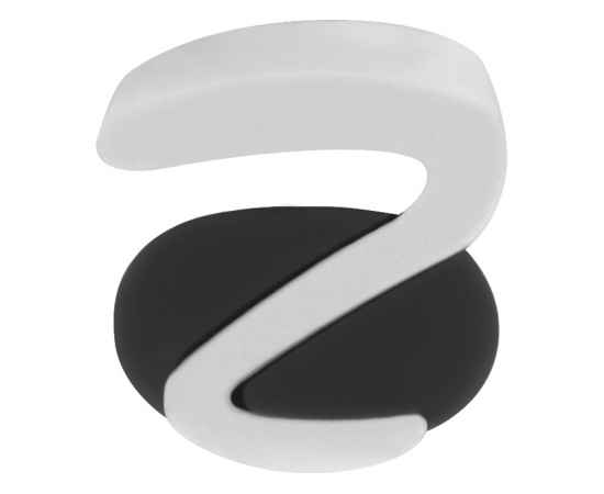 Ручка пластиковая soft-touch шариковая Zorro, 18560.07, Цвет: черный,белый, изображение 6