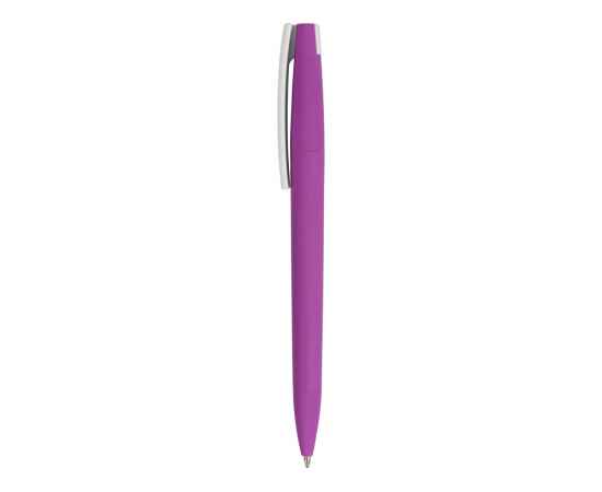 Ручка пластиковая soft-touch шариковая Zorro, 18560.14, Цвет: фиолетовый,белый, изображение 3