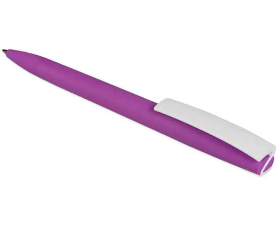 Ручка пластиковая soft-touch шариковая Zorro, 18560.14, Цвет: фиолетовый,белый, изображение 5
