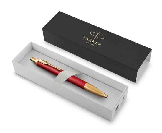 Ручка шариковая Parker IM Premium, 2143644, Цвет: красный,золотистый, изображение 2