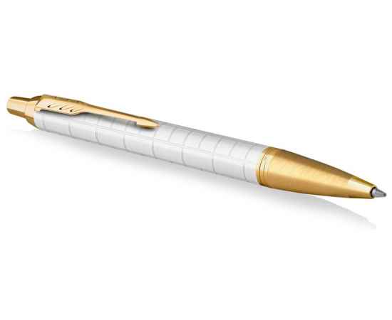 Ручка шариковая Parker IM Premium, 2143643, Цвет: белый,золотистый, изображение 3
