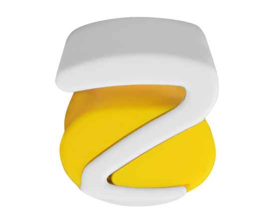 Ручка пластиковая soft-touch шариковая Zorro, 18560.04, Цвет: белый,желтый, изображение 6