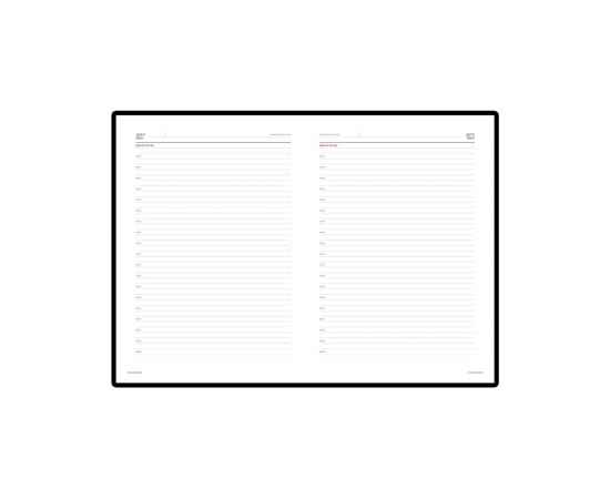 Ежедневник недатированный А4 Sidney Nebraska, A4, 3-539.01, Цвет: бордовый, Размер: A4, изображение 2