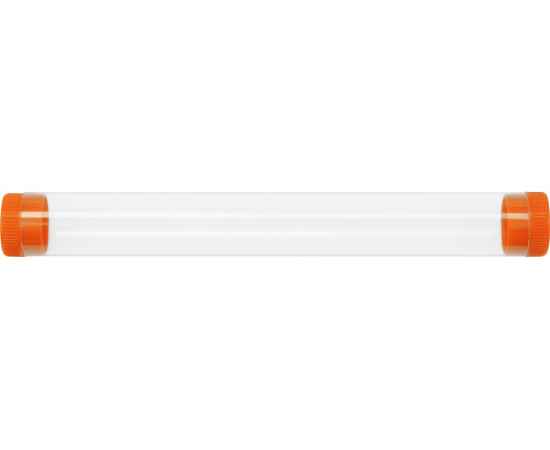 Футляр-туба пластиковый для ручки Tube 2.0, 84560.13, Цвет: оранжевый,прозрачный, изображение 2