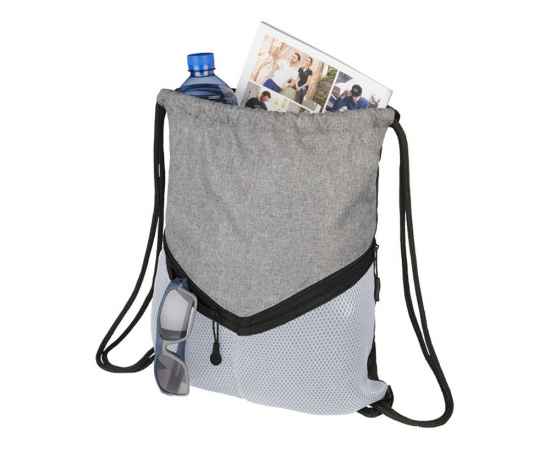 Спортивный рюкзак-мешок, 12038503, Цвет: серый,белый, изображение 3