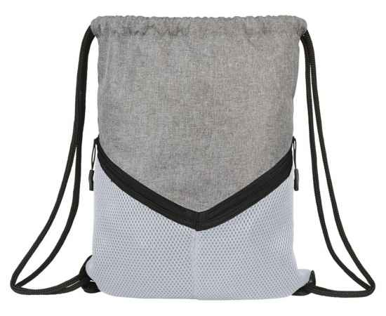 Спортивный рюкзак-мешок, 12038503, Цвет: серый,белый, изображение 2
