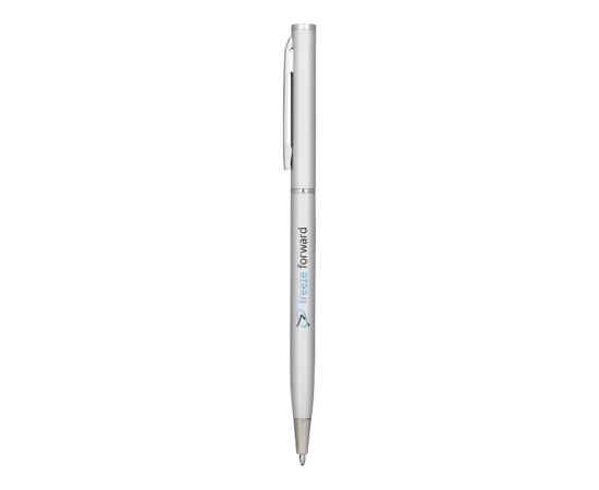 Ручка металлическая шариковая Slim, 10720109, Цвет: серебристый, изображение 4