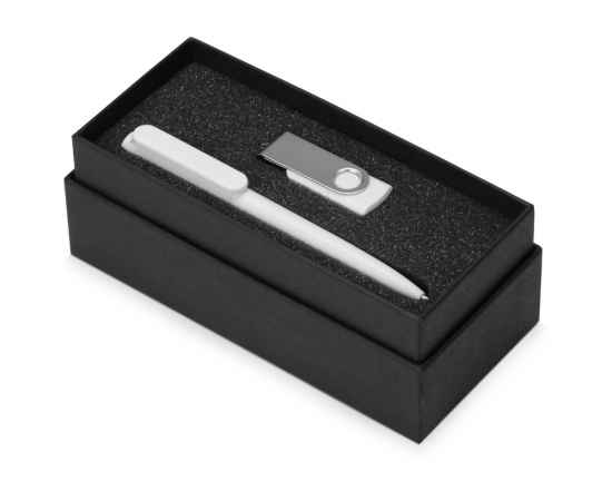 Подарочный набор Qumbo с ручкой и флешкой, 8Gb, 700303.06, Цвет: белый, Размер: 8Gb, изображение 2