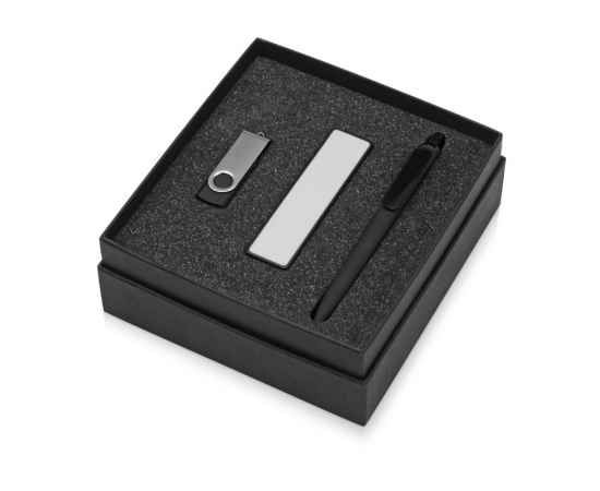 Подарочный набор Space Pro с флешкой, ручкой и зарядным устройством, 8Gb, 700339.07, Цвет: черный,белый, Размер: 8Gb, изображение 2