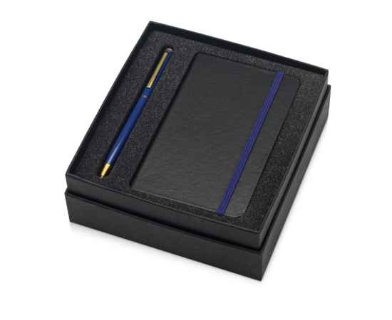 Подарочный набор Reporter с ручкой и блокнотом А6, 700314.02, Цвет: черный,синий,синий, изображение 2