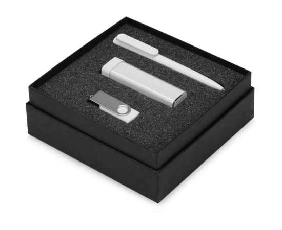700315.06 Подарочный набор On-the-go с флешкой, ручкой и зарядным устройством, Цвет: белый, Размер: 8Gb, изображение 2