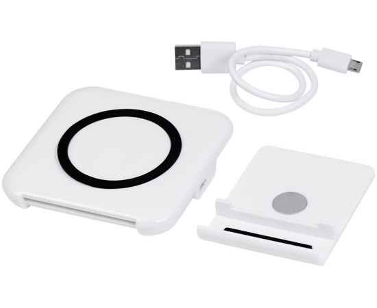 12394701 Беспроводное зарядное устройство-подставка для смартфона Catena, Цвет: белый, изображение 5