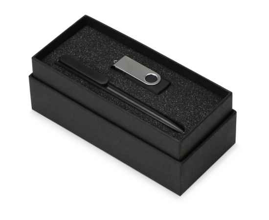 Подарочный набор Qumbo с ручкой и флешкой, 8Gb, 700303.07, Цвет: черный, Размер: 8Gb, изображение 2