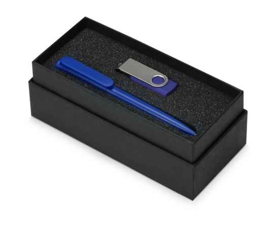 Подарочный набор Qumbo с ручкой и флешкой, 8Gb, 700303.02, Цвет: синий, Размер: 8Gb, изображение 2