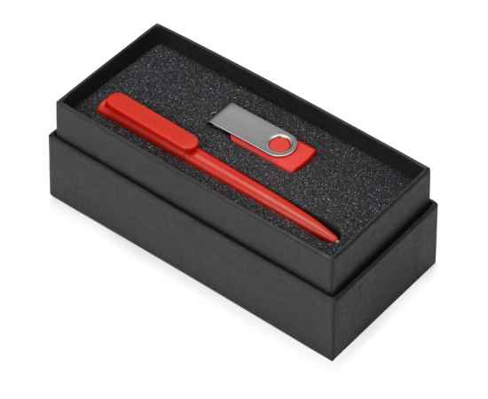 Подарочный набор Qumbo с ручкой и флешкой, 8Gb, 700303.01, Цвет: красный, Размер: 8Gb, изображение 2
