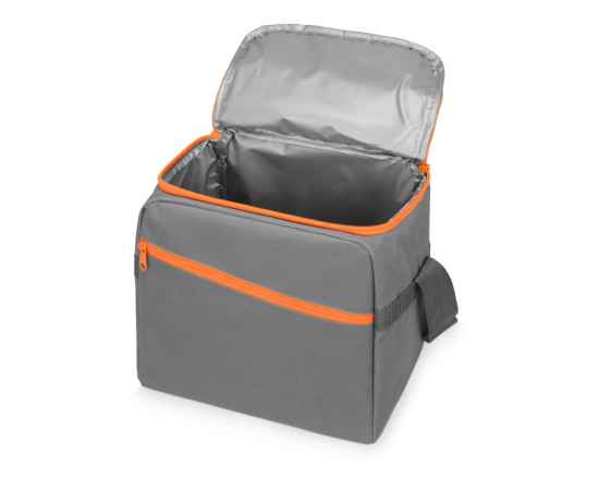 Изотермическая сумка-холодильник Classic, 938608, Цвет: серый,оранжевый, изображение 2