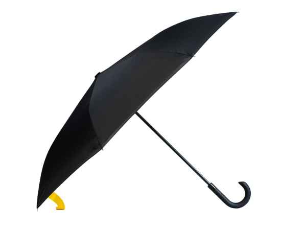 Зонт-трость наоборот Inversa, 908304, Цвет: черный,желтый, изображение 3