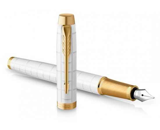 Перьевая ручка Parker IM Premium, F, 2143649, Цвет: белый,золотистый, изображение 3
