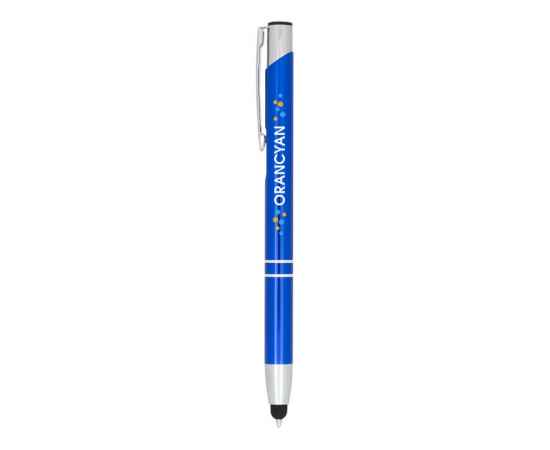 Ручка-стилус металлическая шариковая Moneta с анодированным покрытием, 10729805, Цвет: ярко-синий, изображение 3
