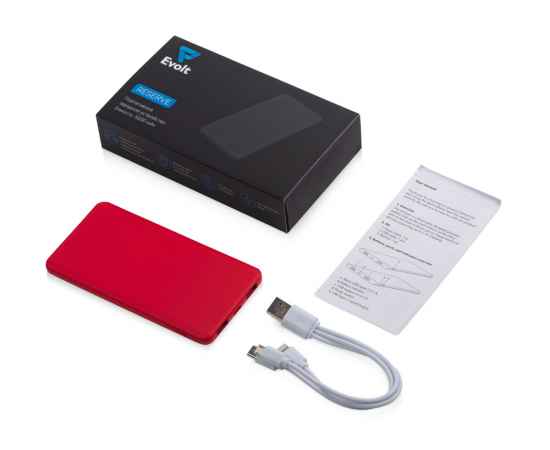 596801 Внешний аккумулятор Reserve с USB Type-C, 5000 mAh, Цвет: красный, изображение 8