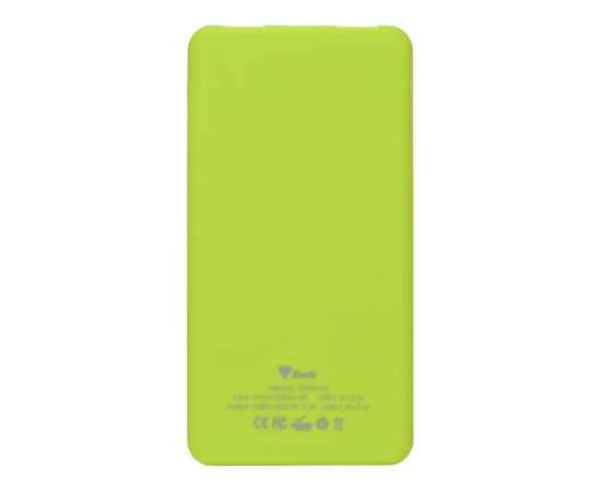 596803 Внешний аккумулятор Reserve с USB Type-C, 5000 mAh, Цвет: зеленое яблоко, изображение 3