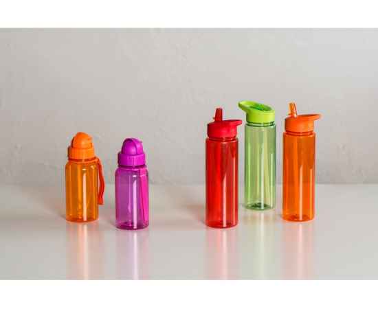 Бутылка для воды со складной соломинкой Kidz, 821708, Цвет: фиолетовый, Объем: 500, изображение 6