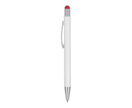 Ручка металлическая шариковая Flowery со стилусом, 11314.01, Цвет: красный,белый, изображение 4