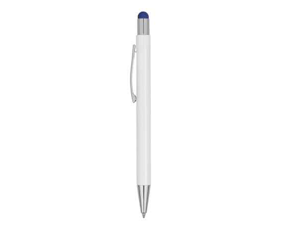 Ручка металлическая шариковая Flowery со стилусом, 11314.02, Цвет: синий,белый, изображение 4