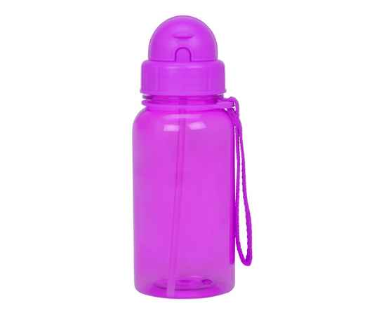 Бутылка для воды со складной соломинкой Kidz, 821718, Цвет: оранжевый, Объем: 500, изображение 4